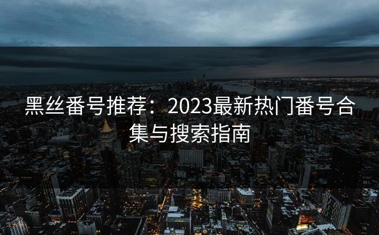 黑丝番号推荐：2023最新热门番号合集与搜索指南